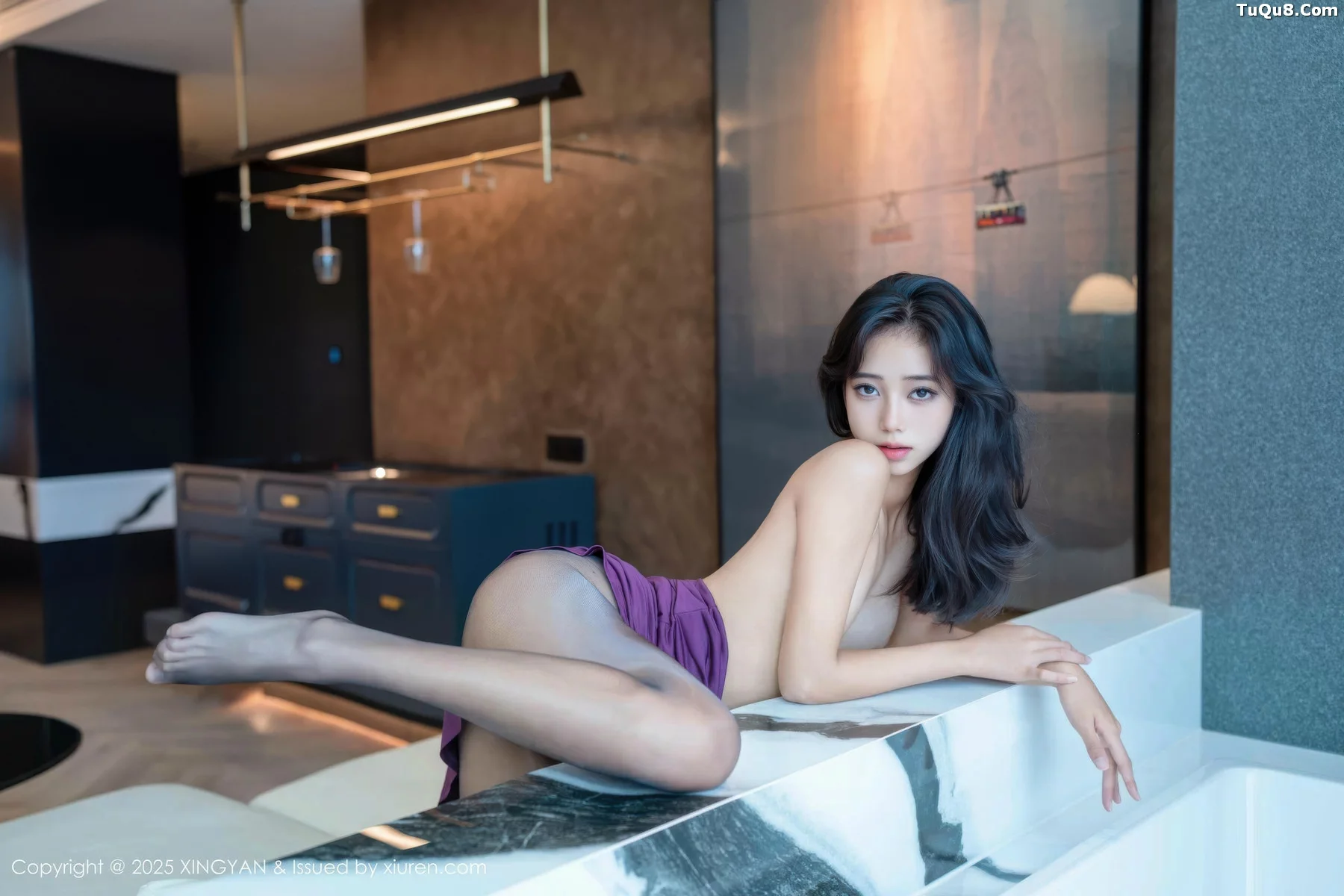 秀人集.com_[XINGYAN星颜社]VOL.407_模特时安安性感紫色连衣长裙配超薄黑丝秀柔美身段诱惑写真76P