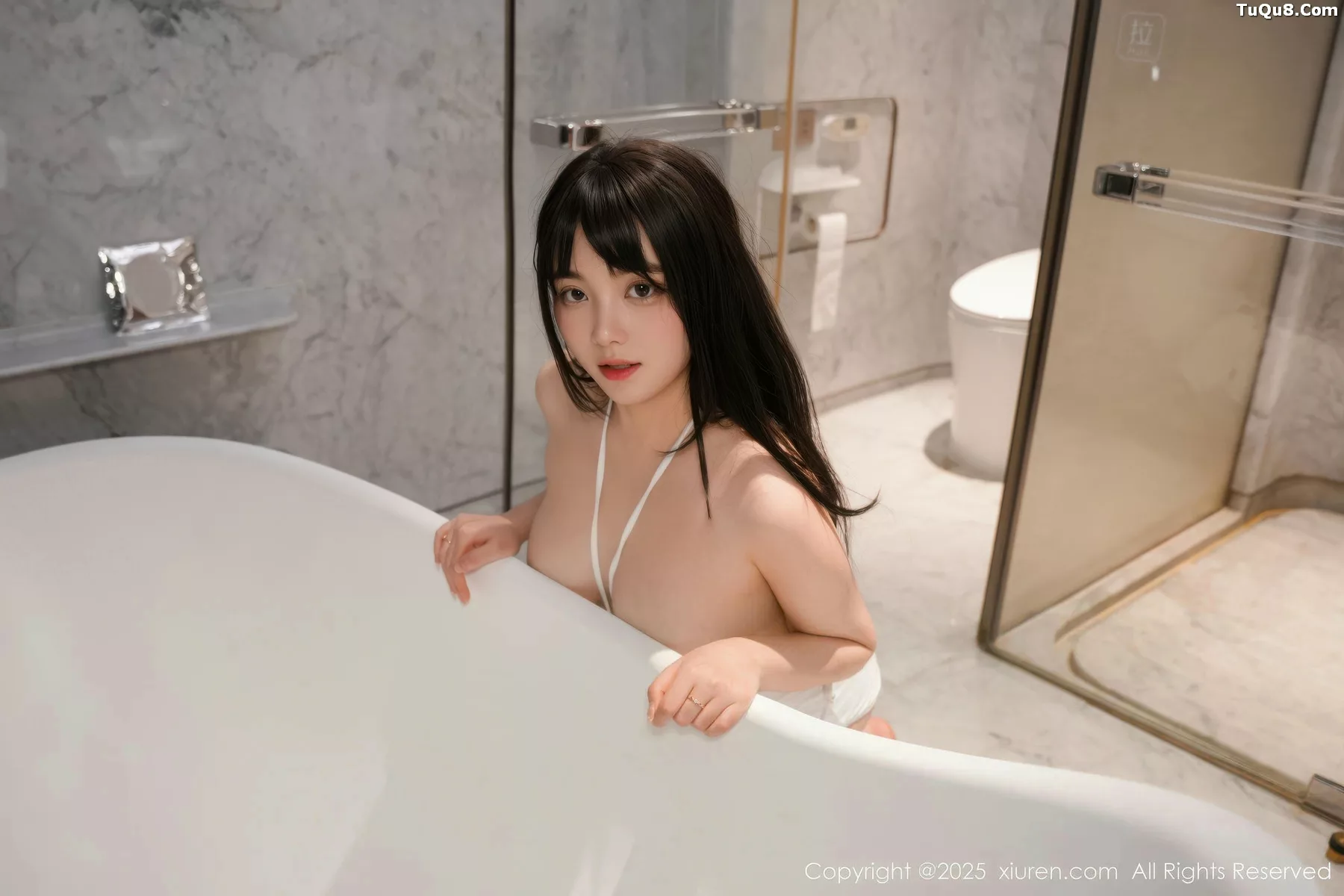 秀人集.com_[XiuRen秀人网]No.10959_模特软情泳池场景性感白色比基尼秀完美身材迷人诱惑写真71P