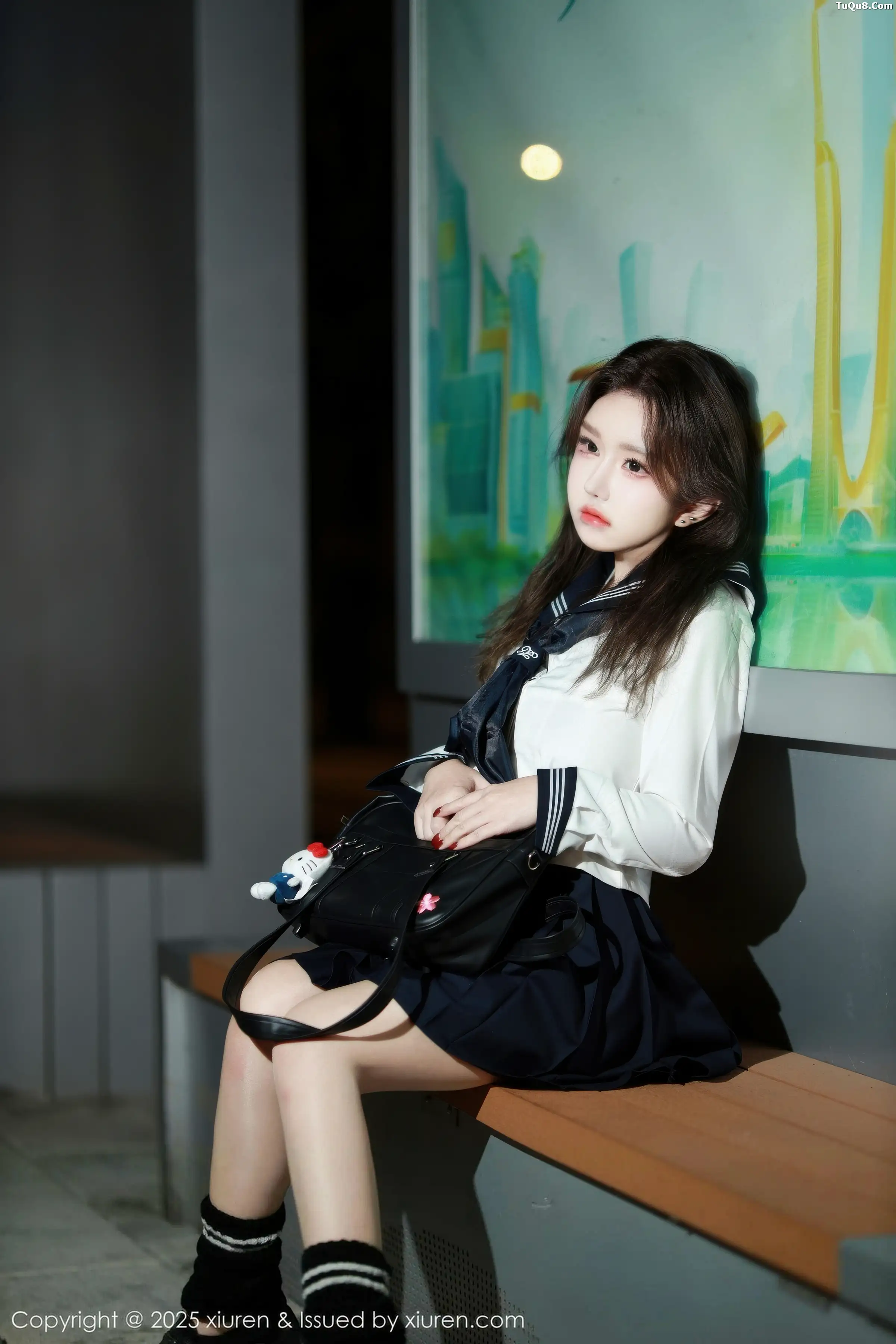 秀人集.com_[XiuRen秀人网]No.11071_模特小薯条nienie性感白T配黑色短裙露超薄黑丝秀美腿诱惑写真58P