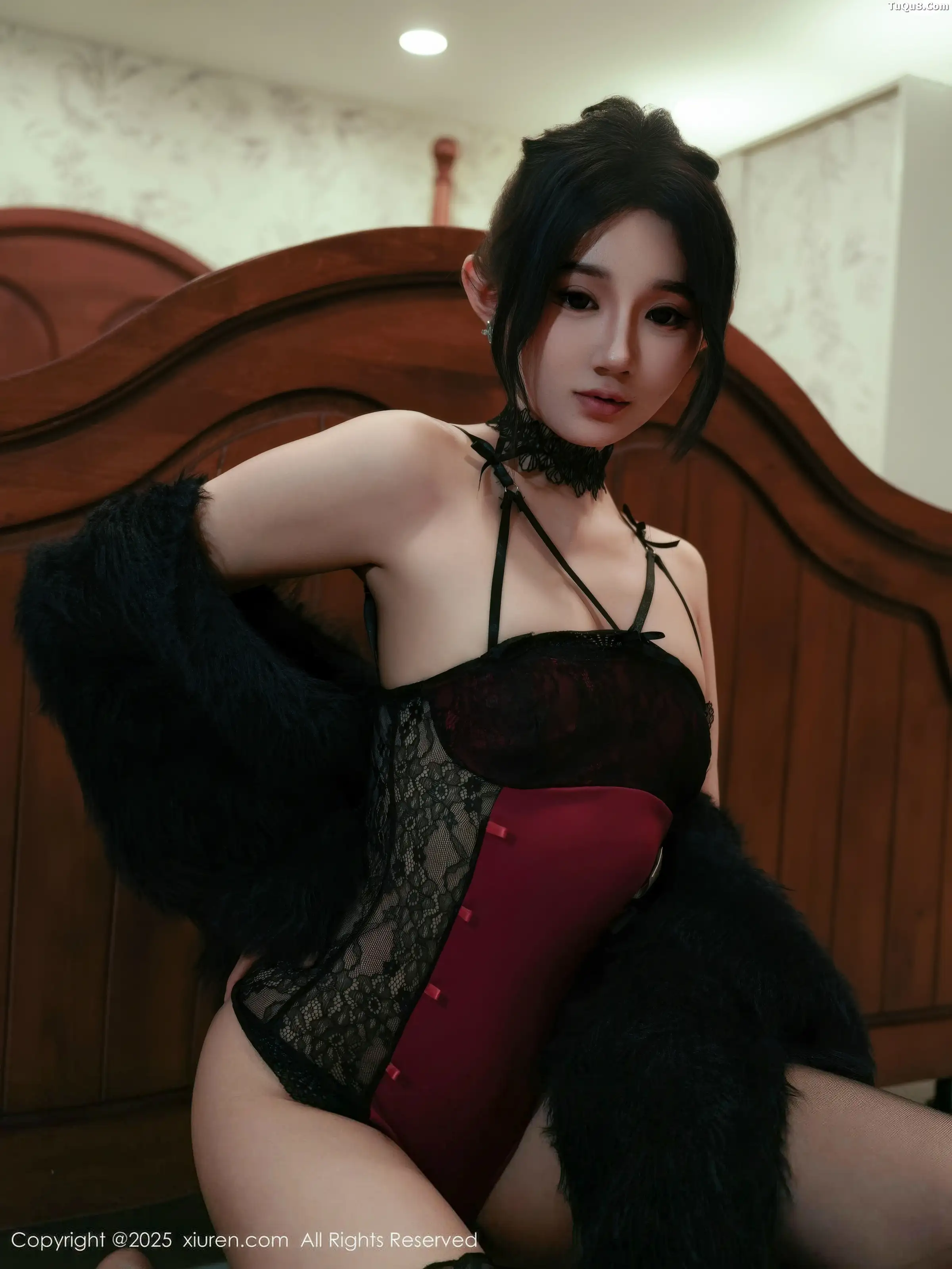 秀人集.com_[XiuRen秀人网]No.11072_模特桃子姐姐性感红色吊带配黑色丝袜秀高挑曼妙身材诱惑写真85P