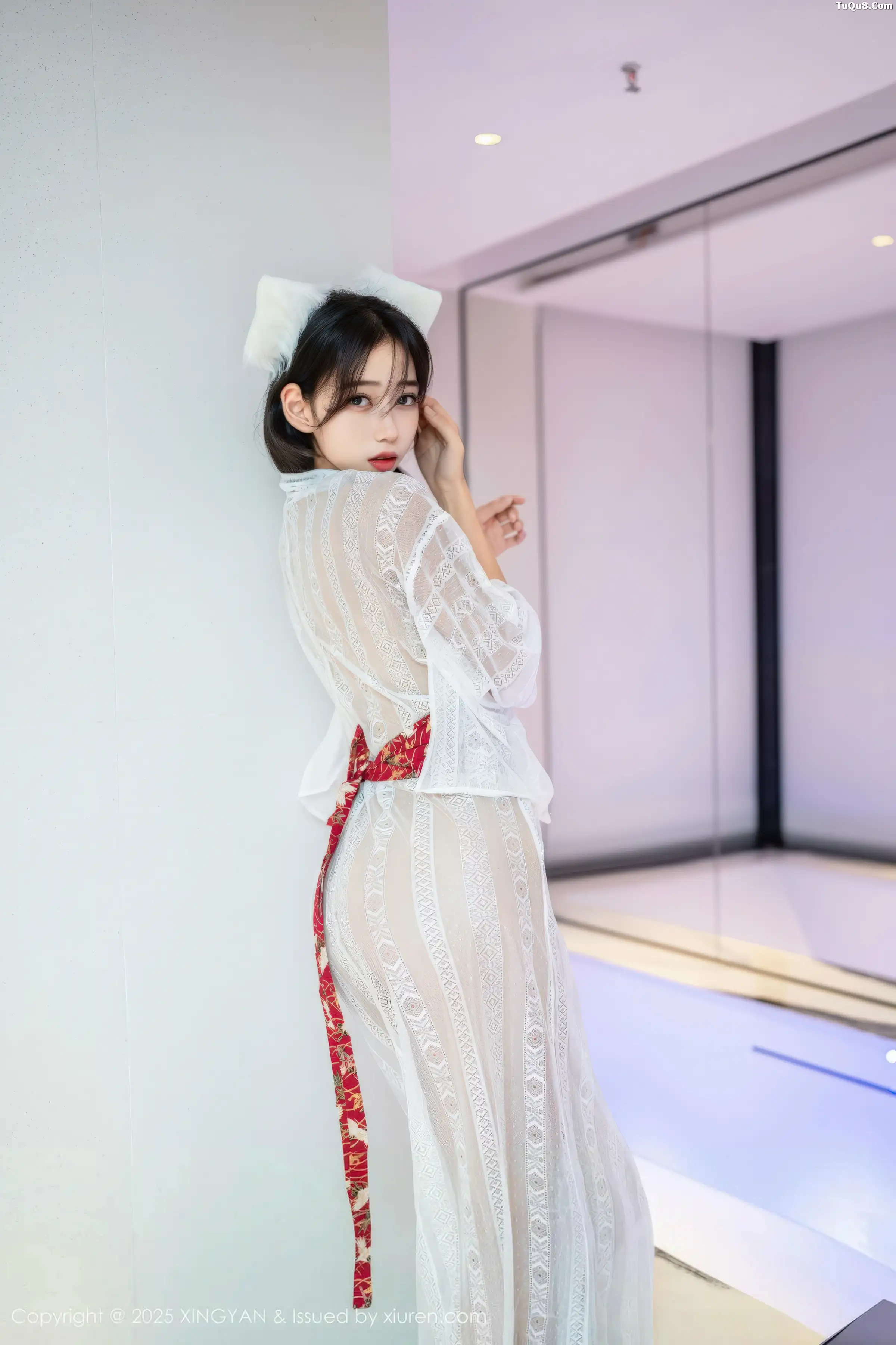 秀人集.com_[XINGYAN星颜社]VOL.442_模特时安安私房性感白色薄透连衣裙秀柔美身姿迷人诱惑写真75P